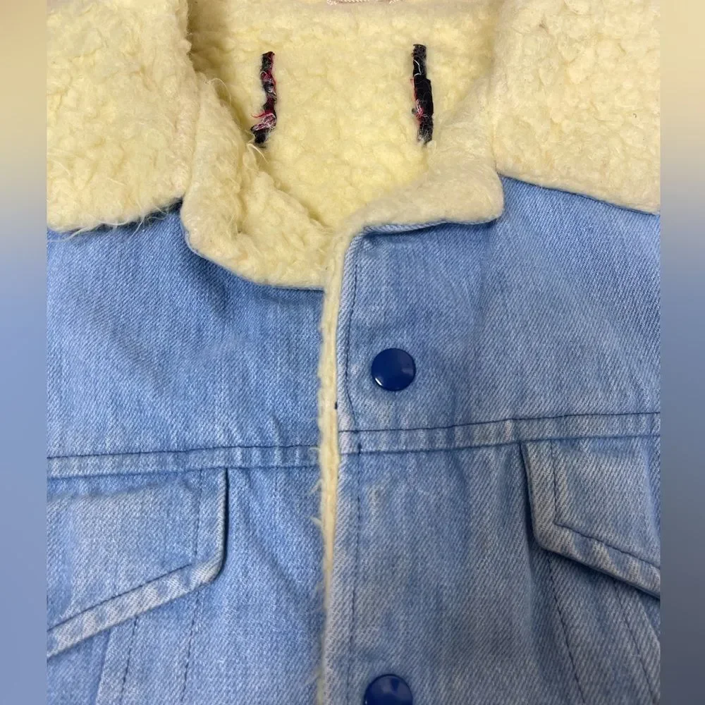 Vintage Trucker Sherpa Denim Jacket - Picture 7 of 7